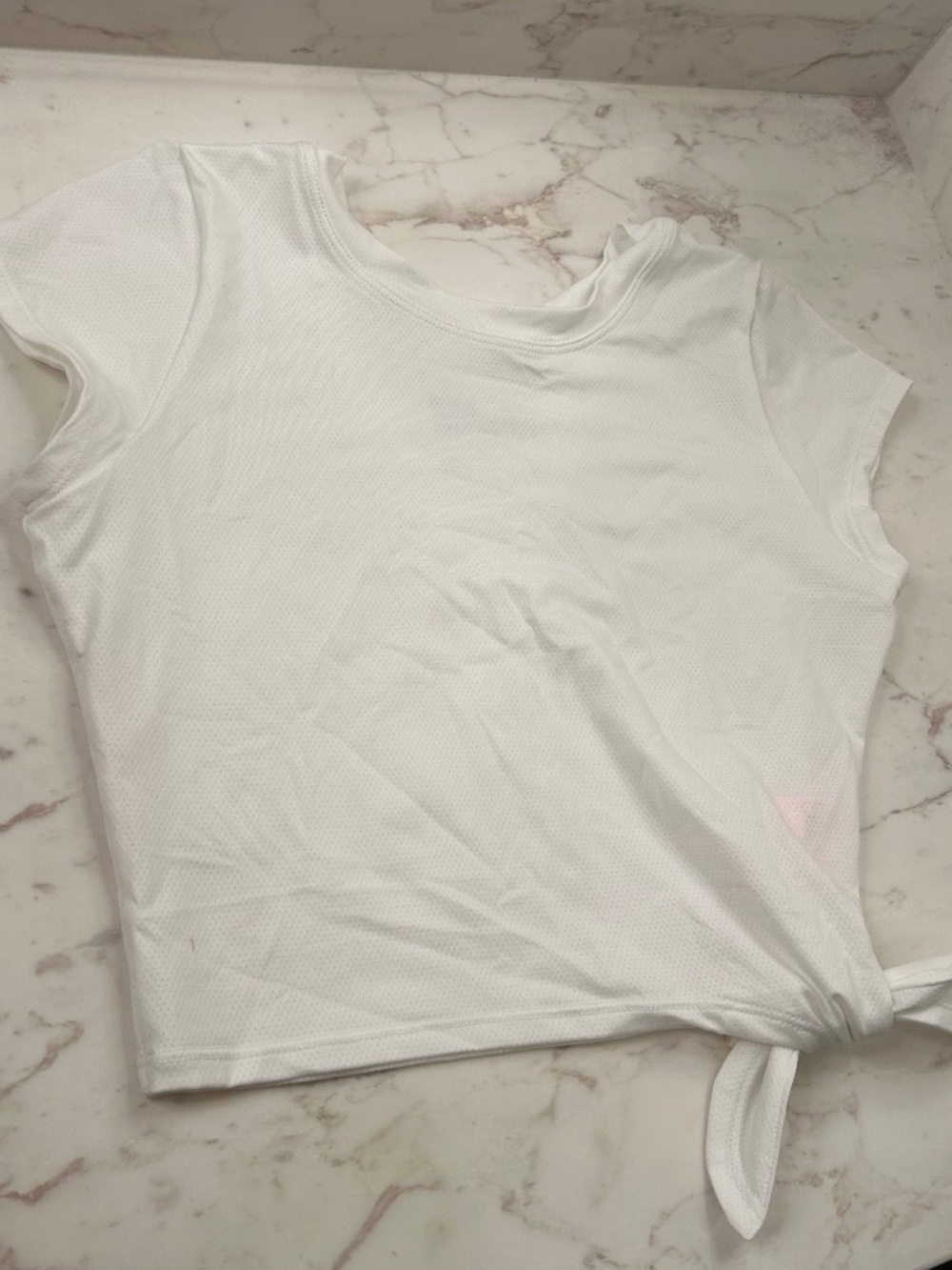 Bombshell Sportswear Athletic White Crop Top